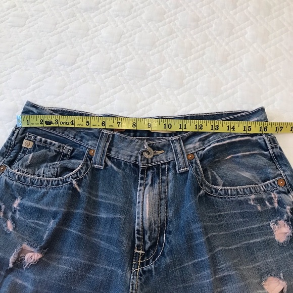 Big Star Purposely Distressed Vanguard Relaxed Jeans Size 34L - Picture 7 of 13